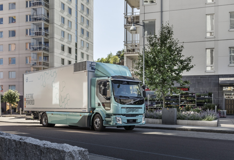 Volvo Truck - Innenansicht während der Fahrt