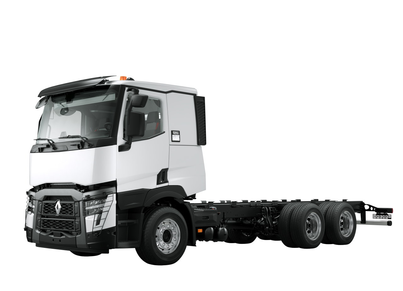 Weißer Renault Trucks C - seitliche Ansicht